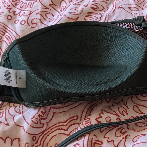 Green mesh strappy bikini - Picture 4 of 9